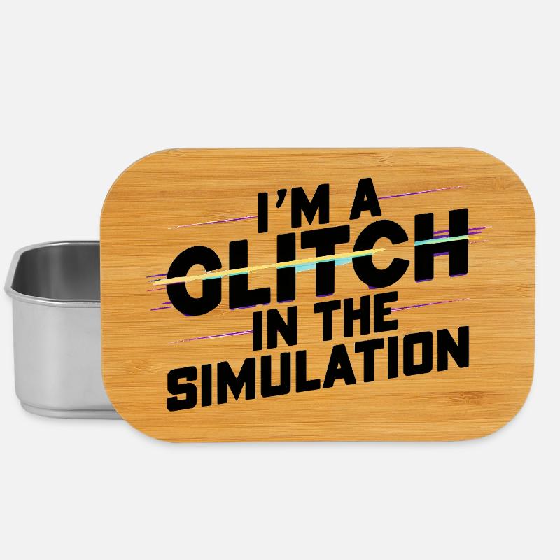 I'm a Glitch in the Simulation - Lunch Box - silver