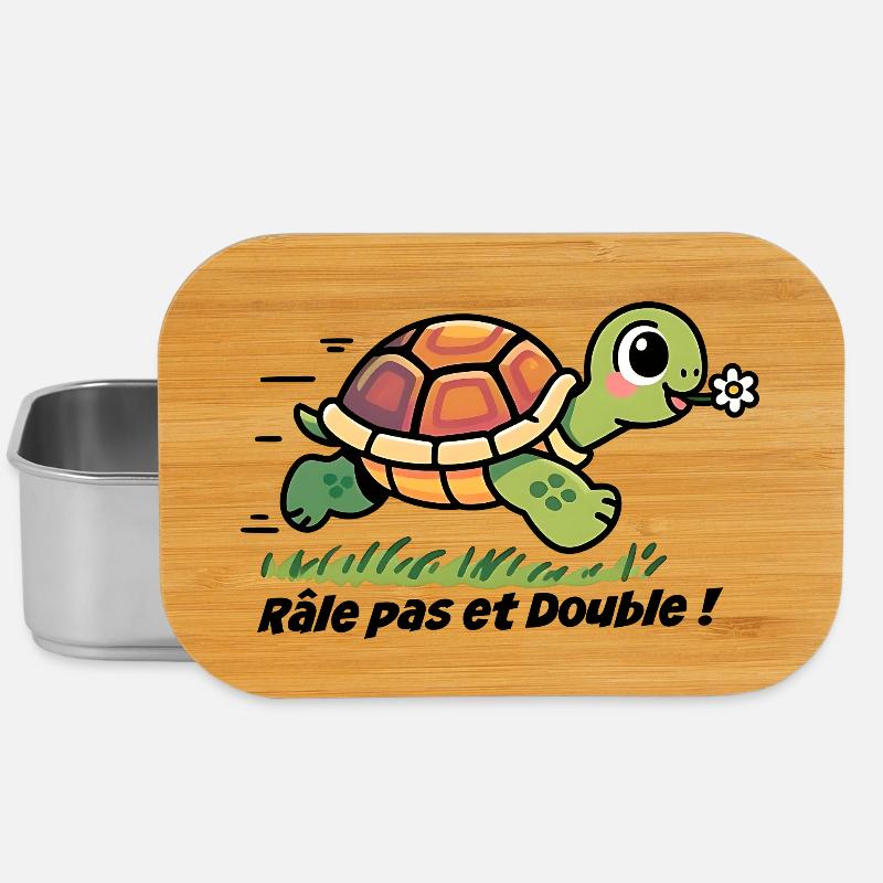 Autocollant cycliste, vélo Râle pas et double ! - Boîte à goûter - argent