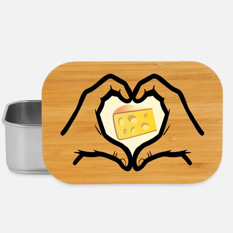 Cœur d’amour au fromage - Boîte à goûter - argent