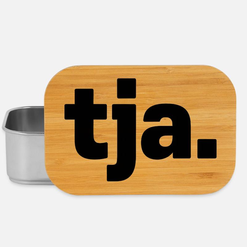 Tja. Minimalistisches Spruch Design - Lunch Box - Silber