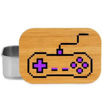 Retro Gamepad Controller Gamer - Lunch Box - silver - Front