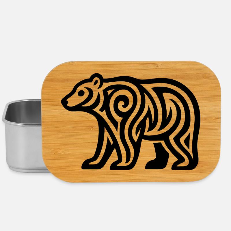 Just a Black Bear #1 / JustN-imal - Lunch Box - silver