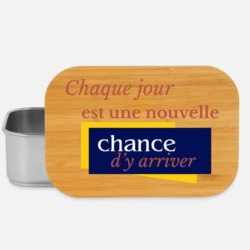 Chaque jour, nouvelle chance d’y arriver - Boîte à goûter - argent