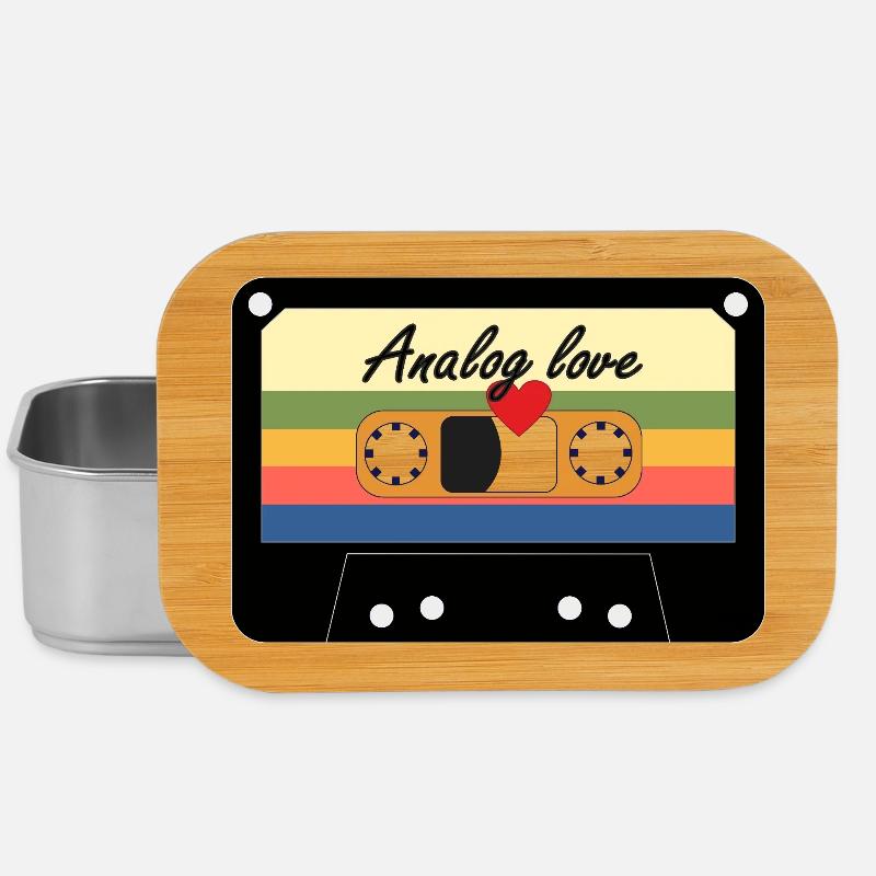 Analog Love Rétro Cassette - Boîte à goûter - argent