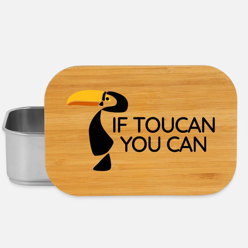 Toucan - Tu peux - Boîte à goûter - argent