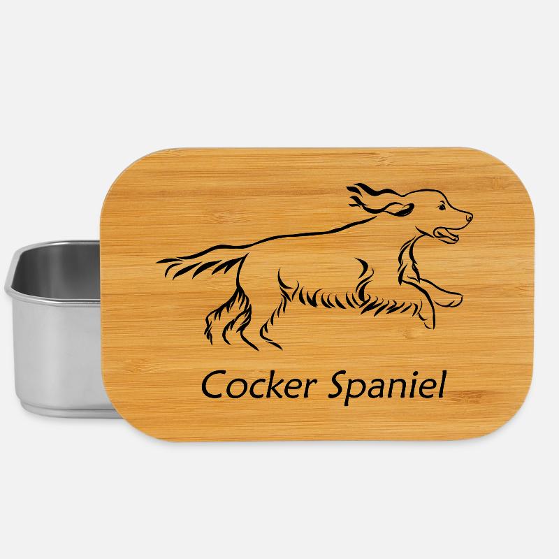 Cocker Spaniel - Lunch Box - Silber