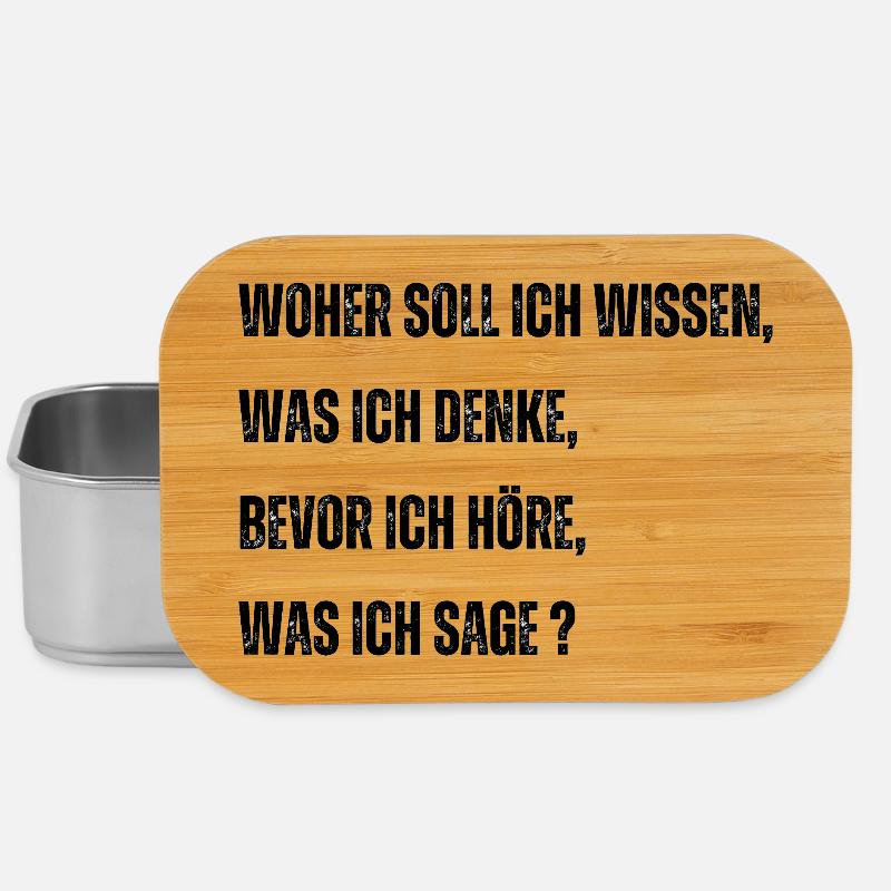 Lebensklischees Hinterfragt - Lunch Box - Silber
