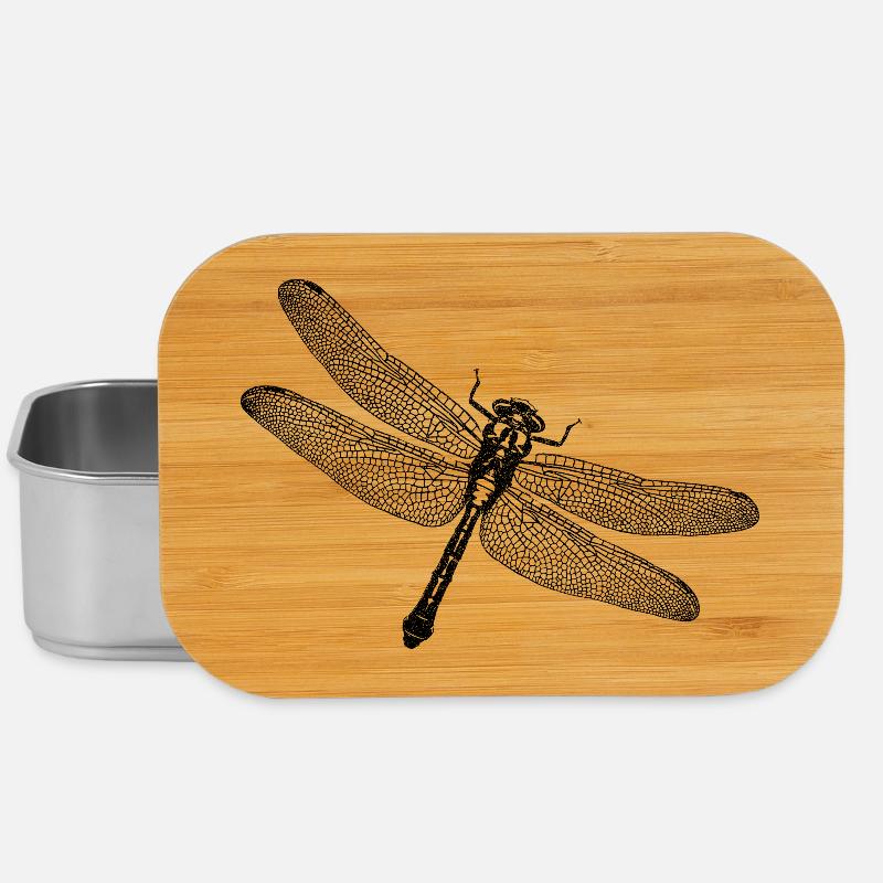 Dragonfly - Lunch Box - silver