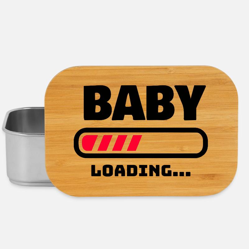 BABY LOADING LUSTIGE SCHWANGERSCHAFT GESCHENK IDEE - Lunch Box - Silber
