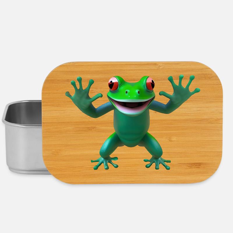 Frog standing free - Lunch Box - silver