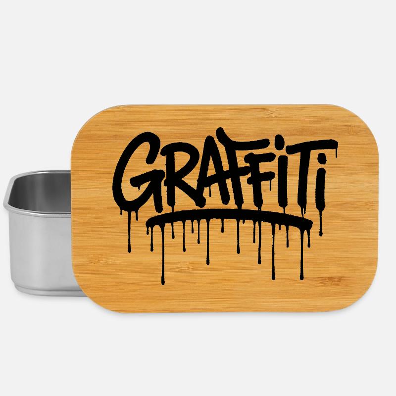 Graffiti tag noir  - Boîte à goûter - argent
