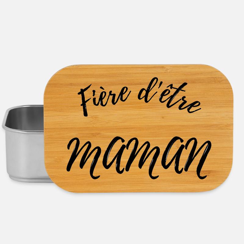 Fière d'être maman - Boîte à goûter - argent
