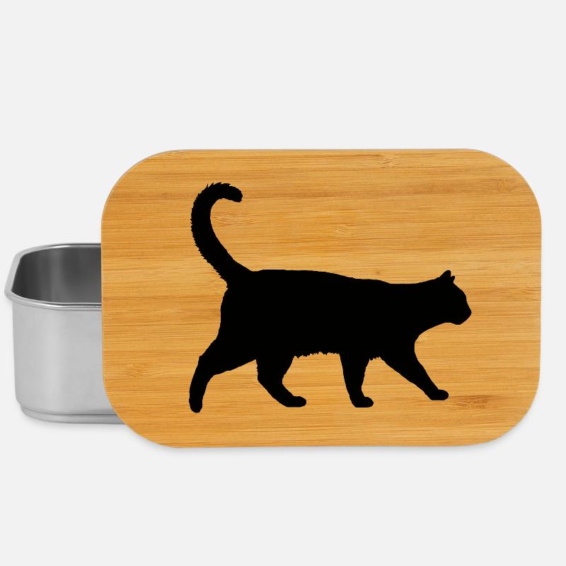 Katze - Lunch Box - Silber