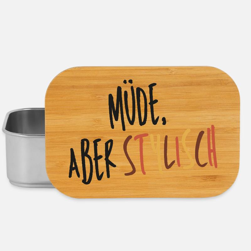 Müde aber stylisch  - Lunch Box - Silber