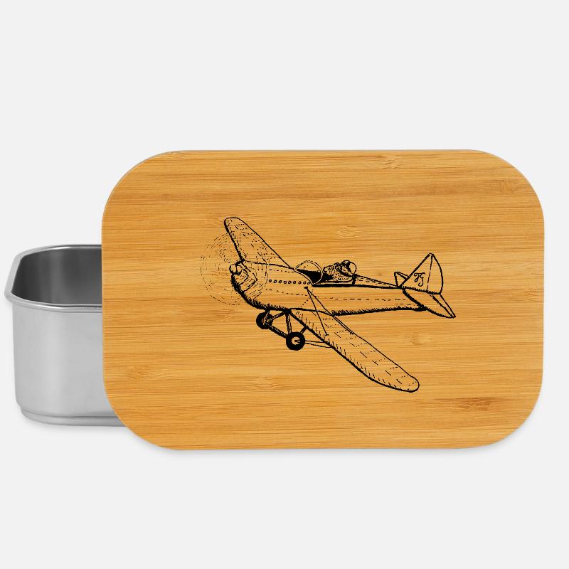 Schnurrhaarpilot - Lunch Box - Silber
