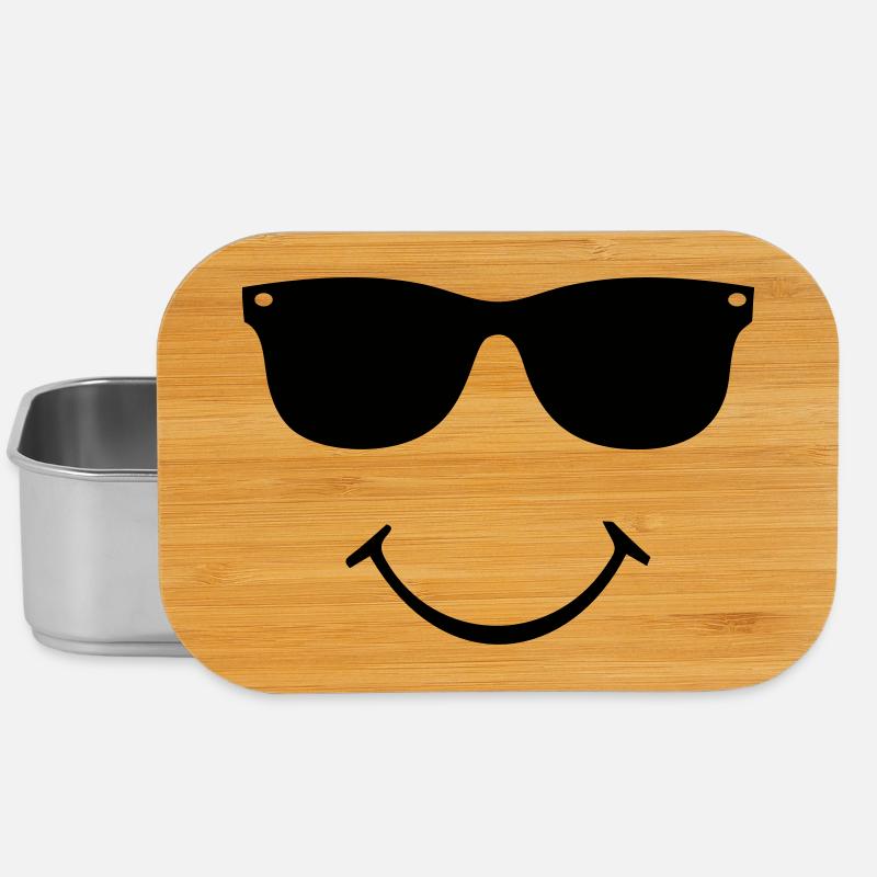 smiley face - Lunch Box - Silber
