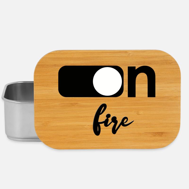 On fire - Lunch Box - Silber