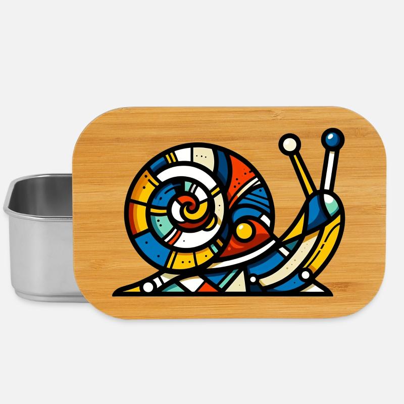 Schnecke - Lunch Box - Silber