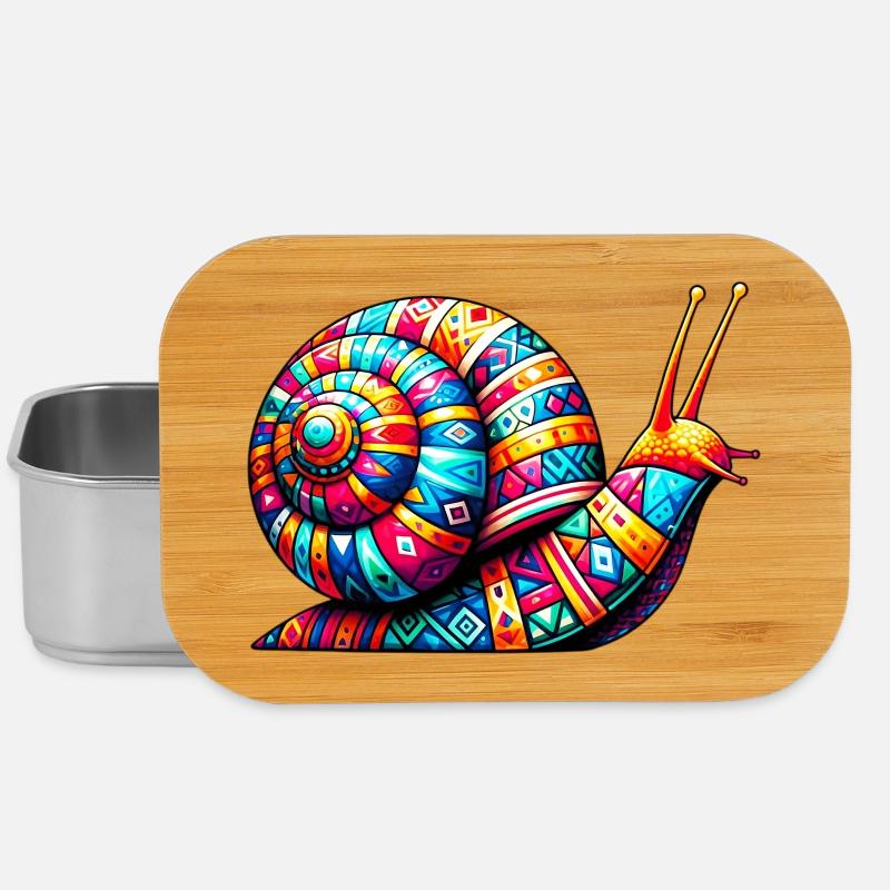 Schnecke - Lunch Box - Silber