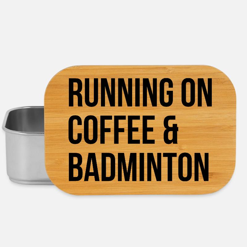 Badminton - Lunch Box - Silber