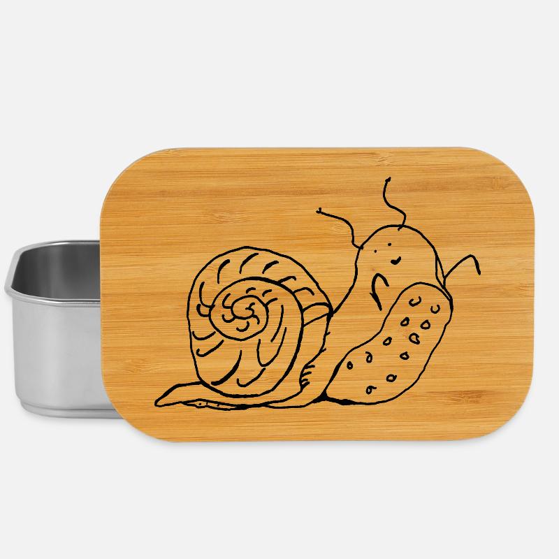 Schnecke - Lunch Box - Silber