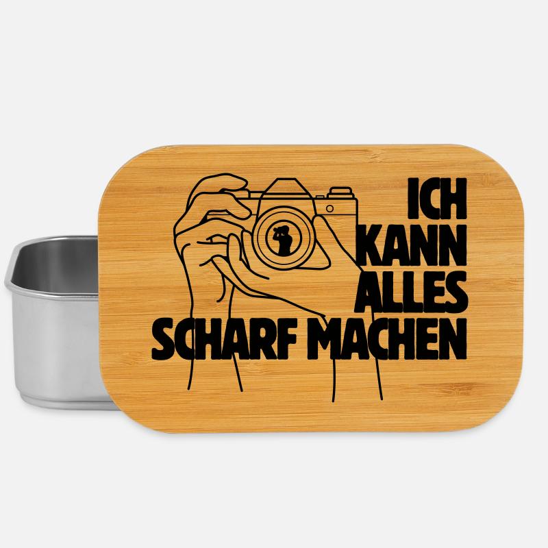 Ich kann alles scharf machen Kamera Spruch - Lunch Box - Silber