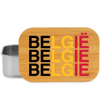 BELGIE Drapeau Belge - Belgique - Belgique 2024 - Boîte à goûter - argent - Devant