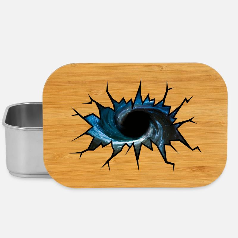 Schwarzes Loch - Lunch Box - Silber