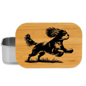 Cavalier King Charles Spaniel - Lunch Box - Silber - Vorne
