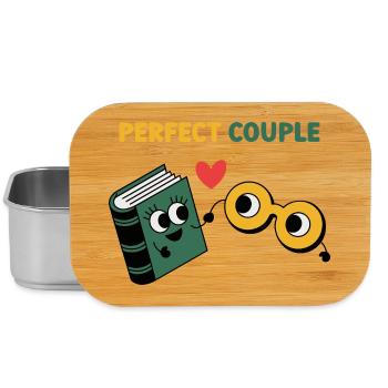 Perfect Couple: Cloud and Umbrella Fun - Lunch Box - Silber - Vorne