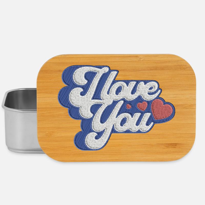 Ich liebe dich – Botschaft der Liebe - Lunch Box - Silber