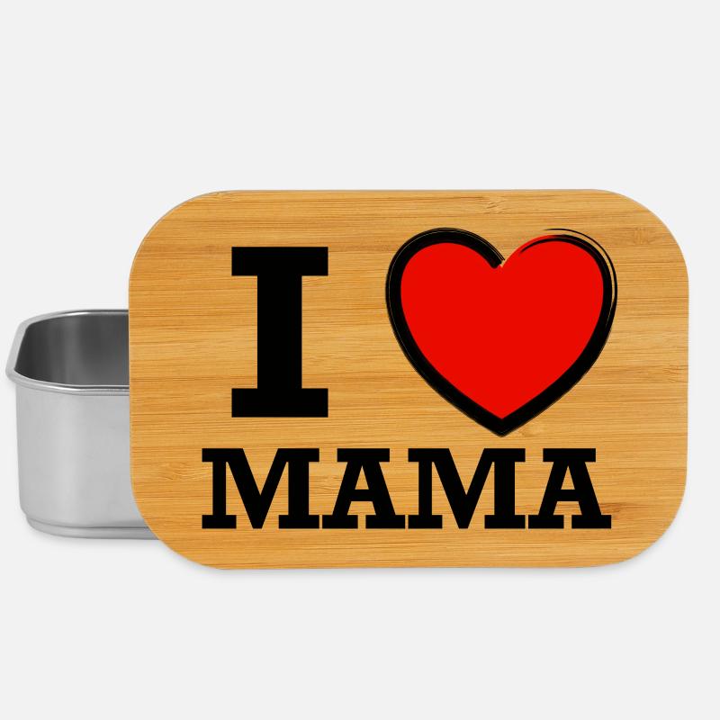 J’aime maman - Boîte à goûter - argent