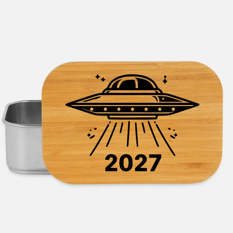UFO black - Lunch Box - silver