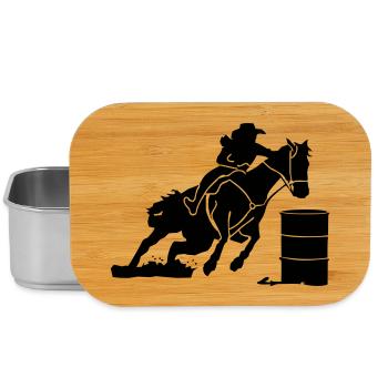 Pferdesport Westernreiten - Barrel Race - Lunch Box - Silber - Vorne