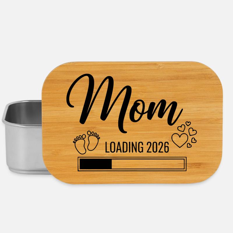 Mom Loading 2026 - Lunch Box - Silber