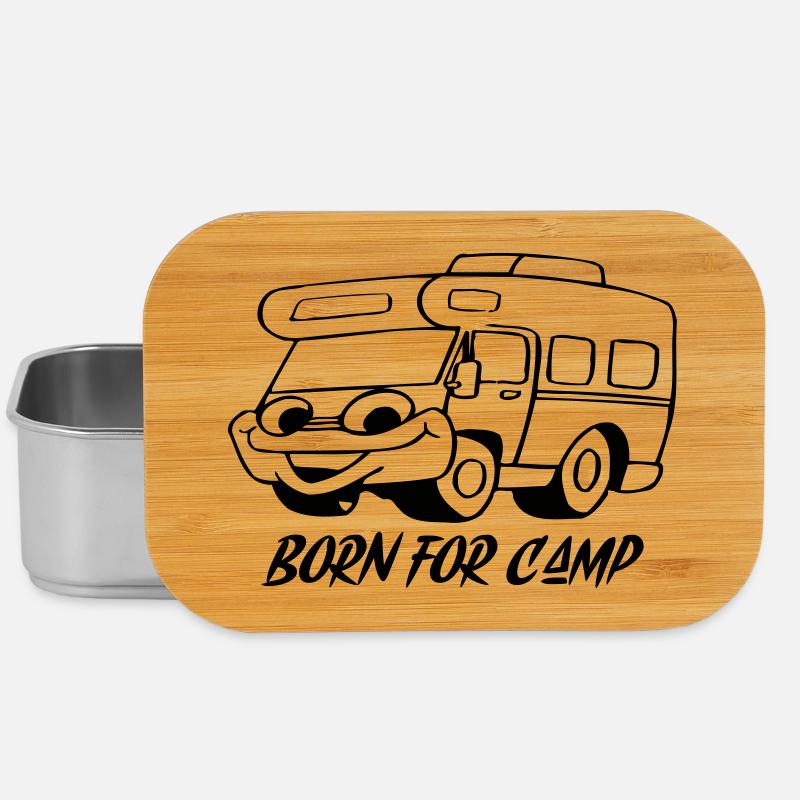 Born for Camp - Lunch Box - Silber