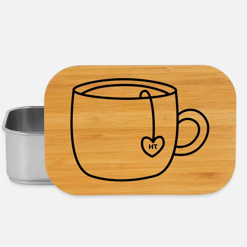 HT-Logo-Tasse_Transparent - Lunch Box - Silber