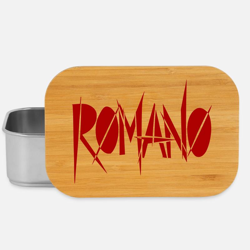 Romano Graffiti Font - Color Variable - Lunch Box - silver