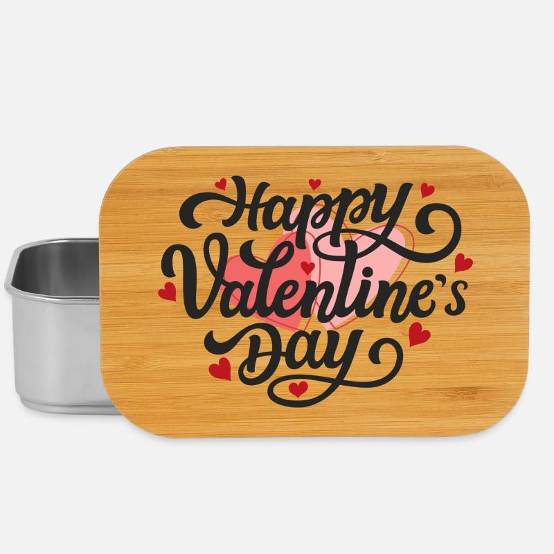 Joyeuse Saint-Valentin - Boîte à goûter - argent