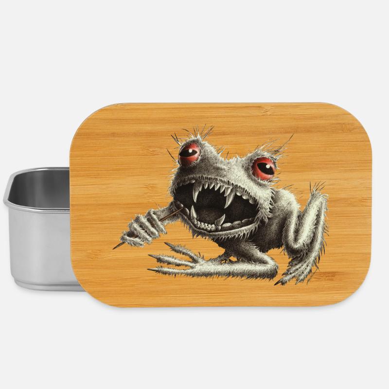 Werfrosch - Frog with toothpick - Lunch Box - silver
