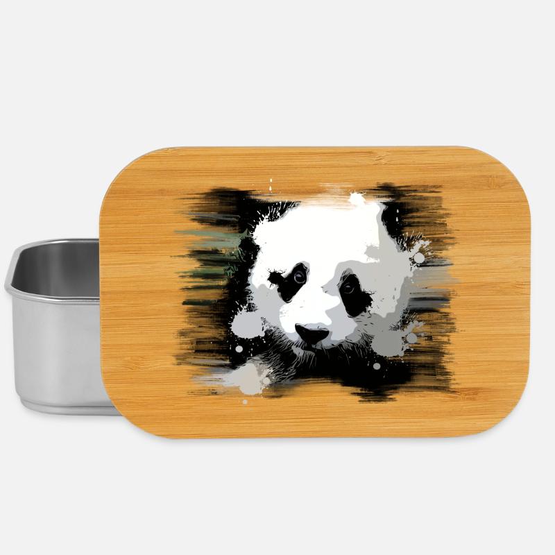 Panda - Lunch Box - Silber