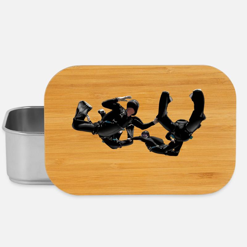 Skydivers - Lunch Box - Silber