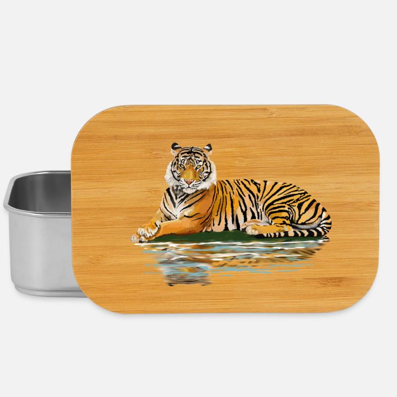 tiger - Lunch Box - silver