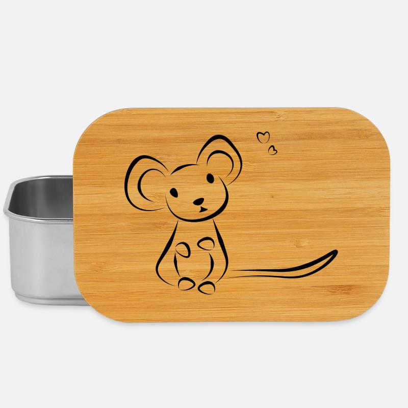 Maus Haustier - Doeslief - Lunch Box - Silber