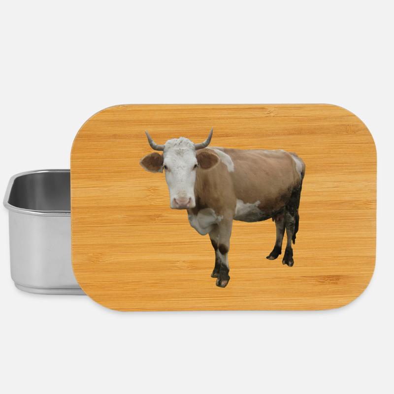 Vache - Boîte à goûter - argent