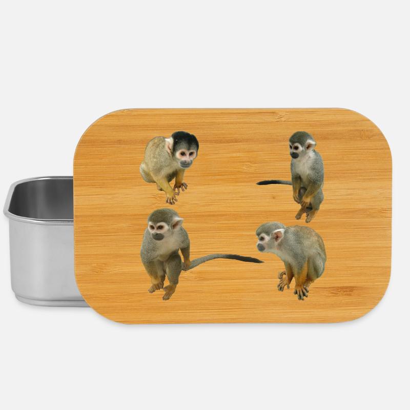 Monkeys - Lunch Box - silver