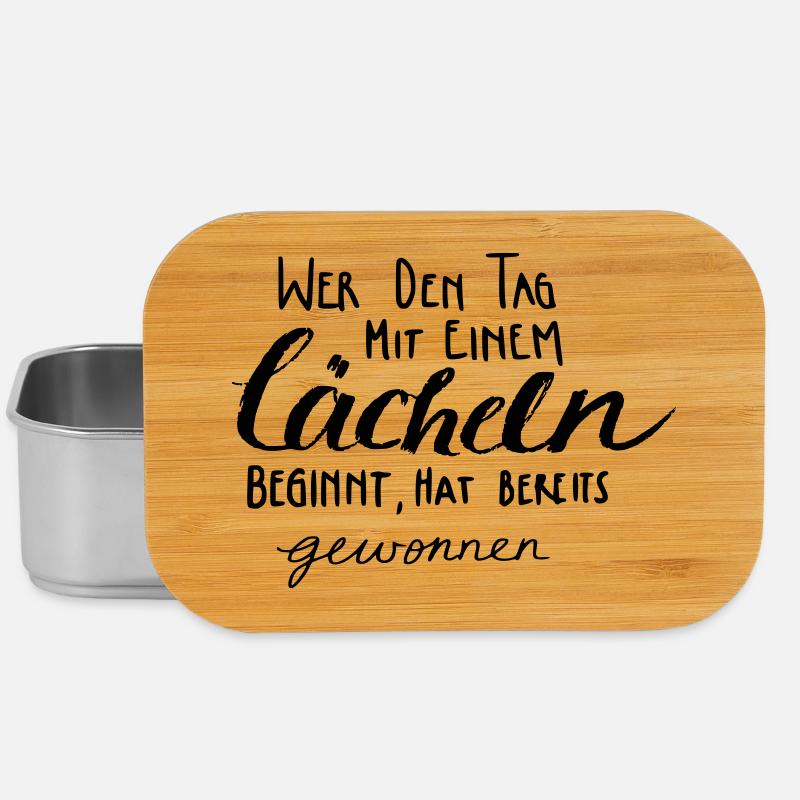 Lächeln - gewinnt! - Lunch Box - Silber