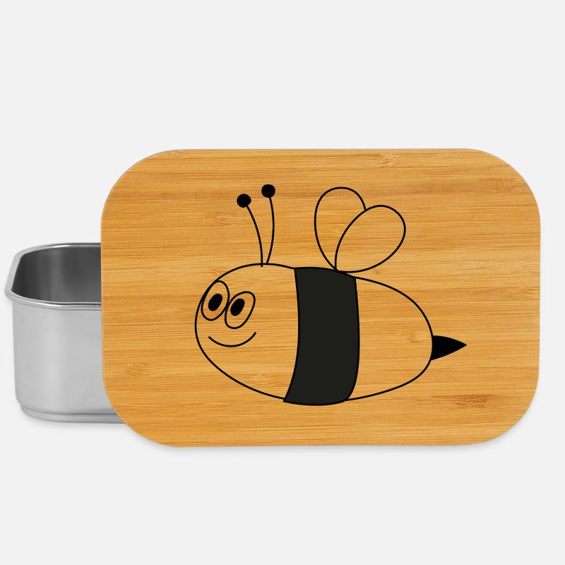 Biene - Lunch Box - Silber