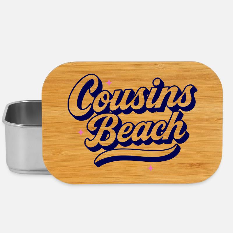 Cousins Beach – Retro Script Design - Lunch Box - Silber