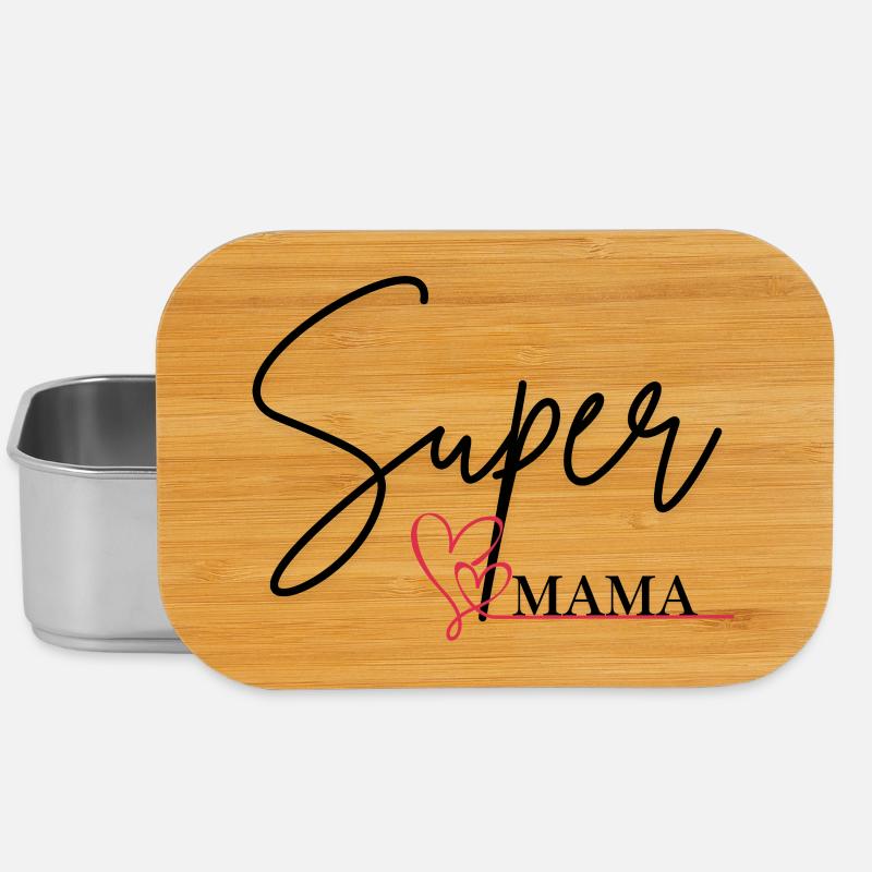 Super-Mama - Lunch Box - Silber